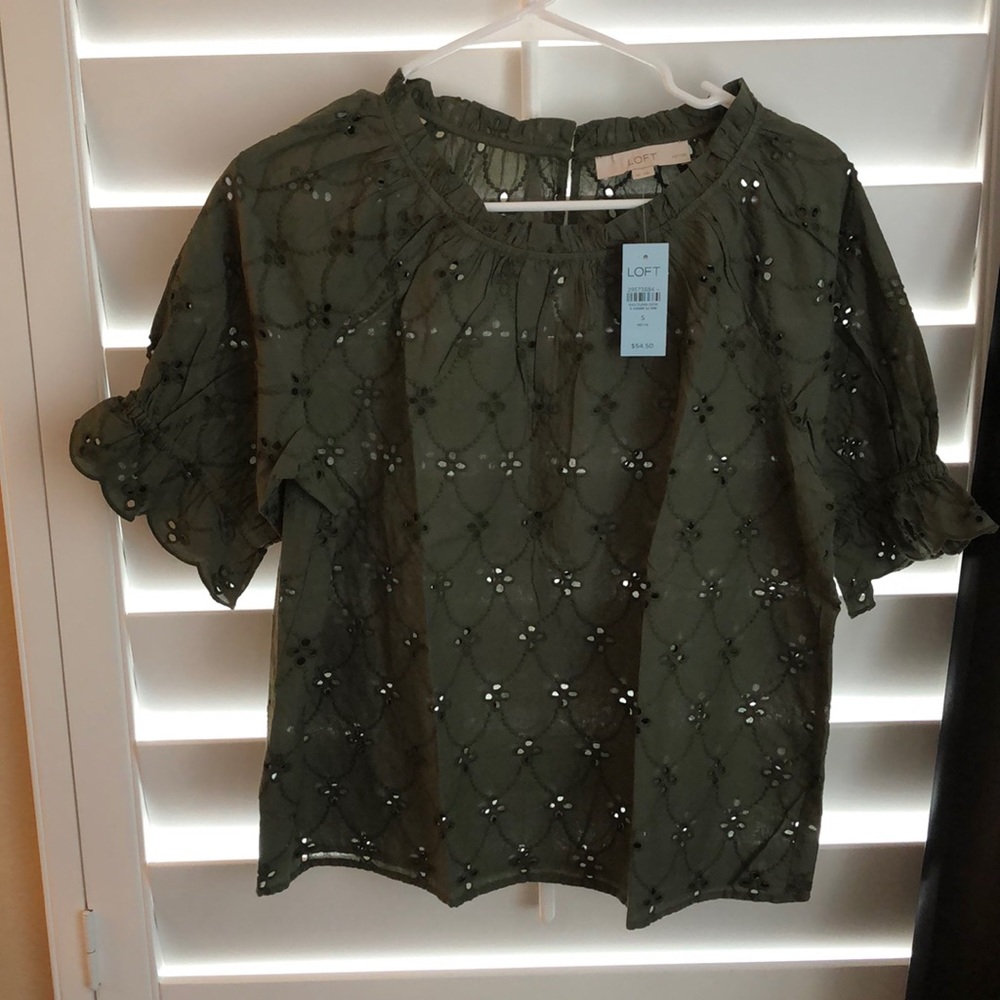 Loft Eyelet Blouse